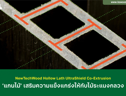 NewTechWood Hollow Lath UltraShield Co-Extrusion แกนระแนงเสริมความแข็งแกร่ง