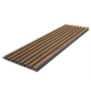 ฝ้าผนังไม้เทียมภายใน K.S. WOOD รุ่น SOCIO WOOD แบบลอนเล็ก Element