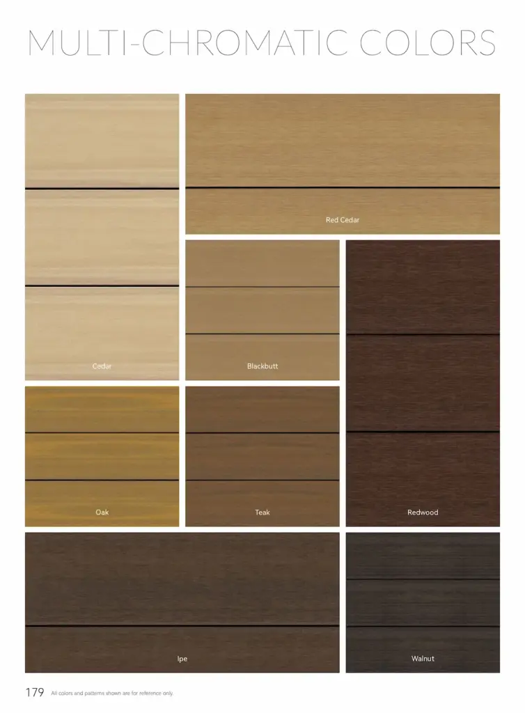 ประตูไม้เทียมสีกลุ่ม Natural Wood Tone